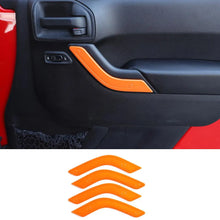 For 2011-2018 Jeep Wrangler JKU 4Doors Interior Door Handle Cover Trim RT-TCZ