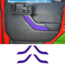 For 2011-2018 Jeep Wrangler JKU 4Doors Interior Door Handle Cover Trim RT-TCZ