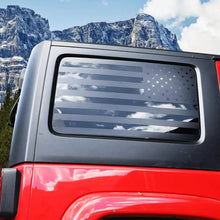 For 2011-2018 Jeep Wrangler JKU Rear Window Sticker Decal , American Flag RT-TCZ