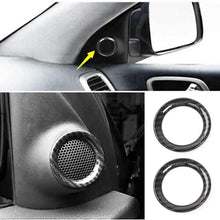 For 2011-2021 Jeep Grand Cherokee WK2 A-Pillar Door Audio Speaker Ring Trim, Loudspeaker Decorations Circle Trims RT-TCZ