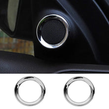 For 2011-2021 Jeep Grand Cherokee WK2 A-Pillar Door Audio Speaker Ring Trim, Loudspeaker Decorations Circle Trims RT-TCZ