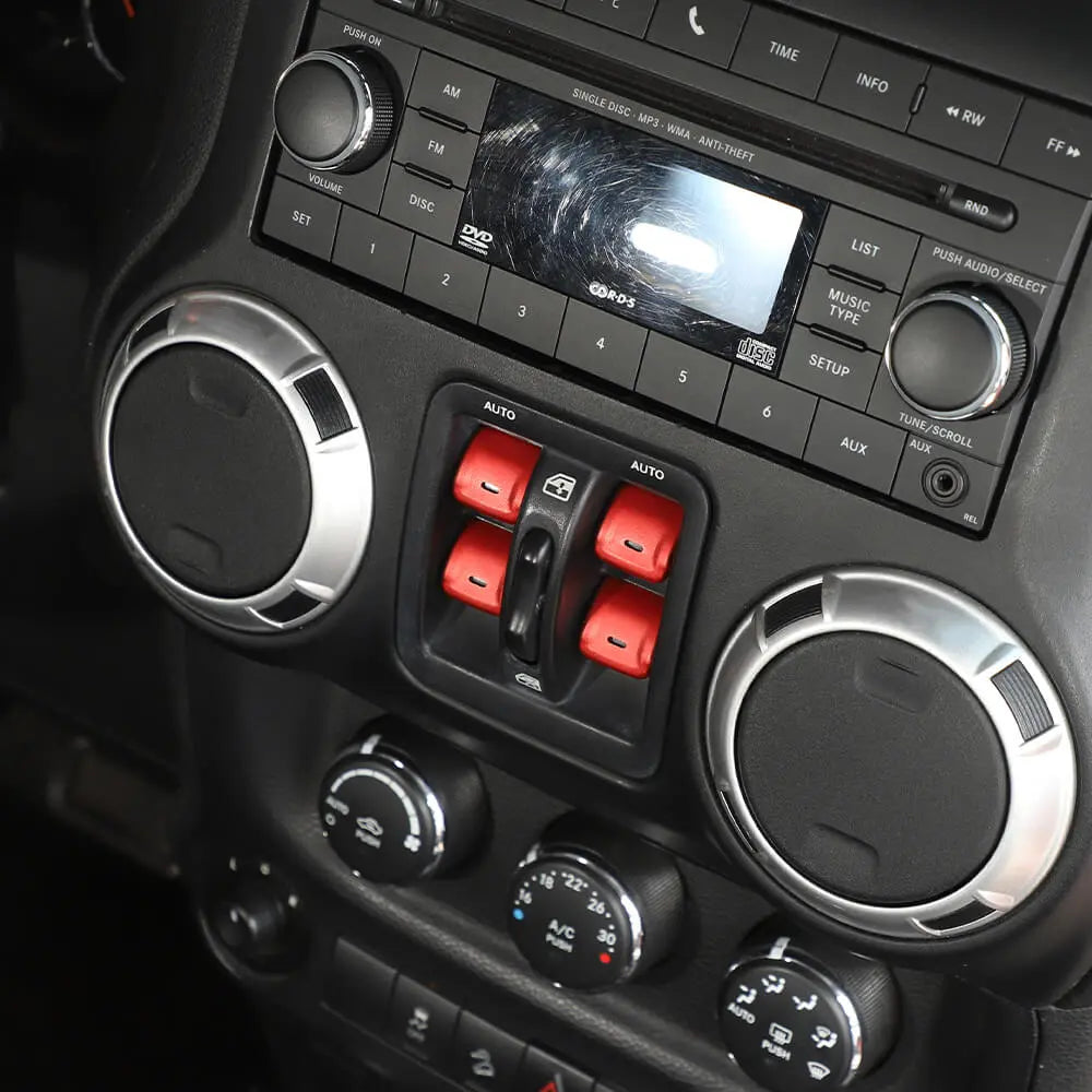 Aluminum Window Switch Cover for Jeep Wrangler JK (2011–2018 ...