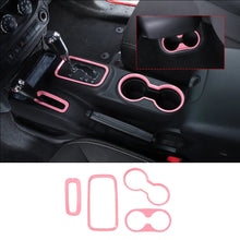 For 2011–2018 Jeep Wrangler JK & JKU – Front & Rear Water Cup Holder & Gear Shift Transfer Bezel Trim RT-TCZ