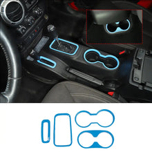 For 2011–2018 Jeep Wrangler JK & JKU – Front & Rear Water Cup Holder & Gear Shift Transfer Bezel Trim RT-TCZ