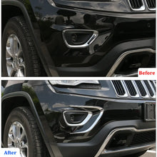 For 2014-2016 Jeep Grand Cherokee WK2 Exterior Front Fog Light Strip Bezels Trim RT-TCZ