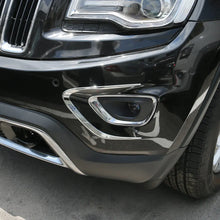 For 2014-2016 Jeep Grand Cherokee WK2 Exterior Front Fog Light Strip Bezels Trim RT-TCZ