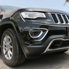 For 2014-2016 Jeep Grand Cherokee WK2 Exterior Front Fog Light Strip Bezels Trim RT-TCZ