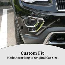 For 2014-2016 Jeep Grand Cherokee WK2 Exterior Front Fog Light Strip Bezels Trim RT-TCZ