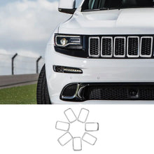 For 2014-2016 Jeep Grand Cherokee WK2 Grille Inserts Clip-on Grill Cover Trim Kit RT-TCZ