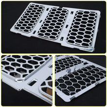 For 2014-2016 Jeep Grand Cherokee WK2 Grille Inserts Mesh Honeycomb Chrome Clip-on Cover Trim Kit RT-TCZ