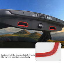 For 2014-2018 Jeep Cherokee 2x Rear Trunk Bezel Handle Grab Cover Trim Ring RT-TCZ