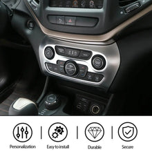 For 2014-2018 Jeep Cherokee Central Air Conditioner Switch Panel Trim Cover Silver RT-TCZ