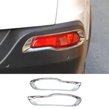For 2014-2018 Jeep Cherokee Rear Bumper Fog lamp Light Bezels Trim Chrome RT-TCZ