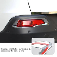 For 2014-2018 Jeep Cherokee Rear Bumper Fog lamp Light Bezels Trim Chrome RT-TCZ