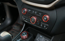 For 2014-2020 Jeep Cherokee AC Radio Air Conditioner 4WD Switch Knob Trim Cover RT-TCZ