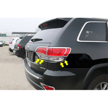 For 2014-2021 Jeep Grand Cherokee WK2 Rear Tail Light Lamp Bezels Trim Frame 4PCS RT-TCZ