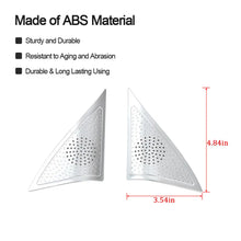 For 2014+ Jeep Cherokee 2X A Pillar Triangle Cover Trim Decoration Silver ABS RT-TCZ