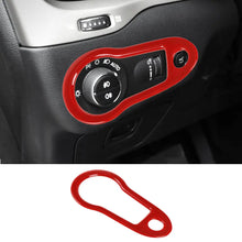 For 2014+ Jeep Cherokee Headlight Switch Panel Decor Frame Trim RT-TCZ