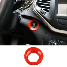 For 2014+ Jeep Cherokee Ignition Engine Start Key Cover Ring Trim RT-TCZ