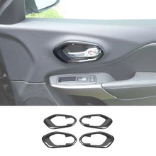 For 2014+ Jeep Cherokee Inner Door Handle Cover Bezel Trim 4PCS RT-TCZ