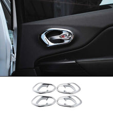 For 2014+ Jeep Cherokee Inner Door Handle Cover Bezel Trim 4PCS RT-TCZ