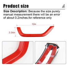 For 2014+ Jeep Cherokee Red Copilot Storage Net Pocket Trim Strip Cover Decor RT-TCZ