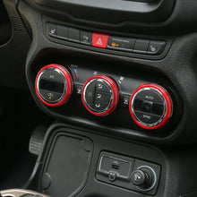 For 2015-2017 Jeep Renegade Air Condition Vent Adjustment Switch Knob Trim Ring RT-TCZ