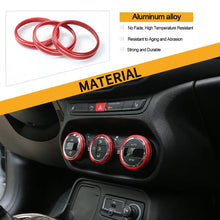 For 2015-2017 Jeep Renegade Air Condition Vent Adjustment Switch Knob Trim Ring RT-TCZ