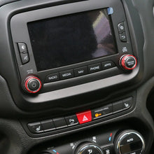 For 2015-2017 Jeep Renegade CD Switch Button Knob Cover Ring Trim RT-TCZ
