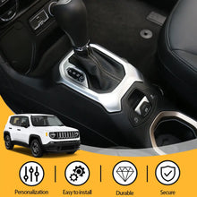 For 2015-2017 Jeep Renegade Central Gear Shift Panel Trim Cover Decor Frame RT-TCZ