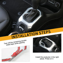 For 2015-2017 Jeep Renegade Central Gear Shift Panel Trim Cover Decor Frame RT-TCZ