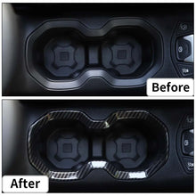 For 2015-2017 Jeep Renegade Interior Front Water Cup Holder Trim Cover Decor Ring RT-TCZ