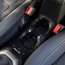 For 2015-2017 Jeep Renegade Interior Front Water Cup Holder Trim Cover Decor Ring RT-TCZ