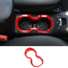 For 2015-2017 Jeep Renegade Interior Front Water Cup Holder Trim Cover Decor Ring RT-TCZ