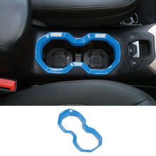 For 2015-2017 Jeep Renegade Interior Front Water Cup Holder Trim Cover Decor Ring RT-TCZ