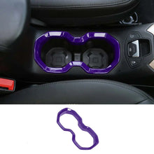 For 2015-2017 Jeep Renegade Interior Front Water Cup Holder Trim Cover Decor Ring RT-TCZ