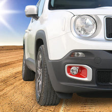 For 2015-2018 Jeep Renegade Front Fog Light Lamp Bezels Trim Frame RT-TCZ