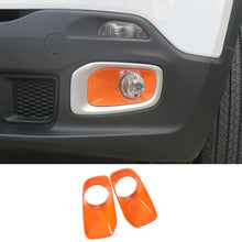 For 2015-2018 Jeep Renegade Front Fog Light Lamp Bezels Trim Frame RT-TCZ
