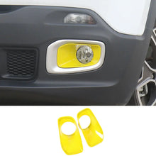 For 2015-2018 Jeep Renegade Front Fog Light Lamp Bezels Trim Frame RT-TCZ