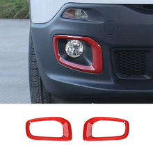 For 2015-2018 Jeep Renegade Front Fog Light Lamp Frame Trim Bezels RT-TCZ