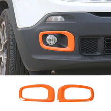 For 2015-2018 Jeep Renegade Front Fog Light Lamp Frame Trim Bezels RT-TCZ