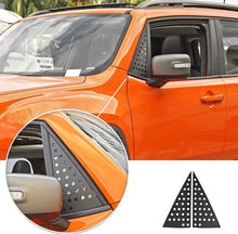 For 2015+ Jeep Renegade 2PCS Car Front Triangle Window Glass Panel Protector Trim Cover RT-TCZ