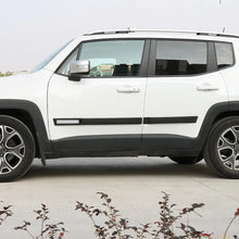 For 2015+ Jeep Renegade 4pcs Body Door Side Molding Cover Trim Black ABS RT-TCZ