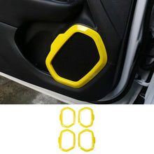 For 2015+ Jeep Renegade 4x Door Sound Speaker Audio Ring Cover Frame Trim RT-TCZ