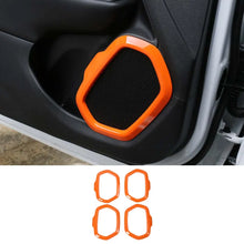 For 2015+ Jeep Renegade 4x Door Sound Speaker Audio Ring Cover Frame Trim RT-TCZ