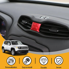 For 2015+ Jeep Renegade Central Air Outlet Vents Cover Trim Aluminum RT-TCZ