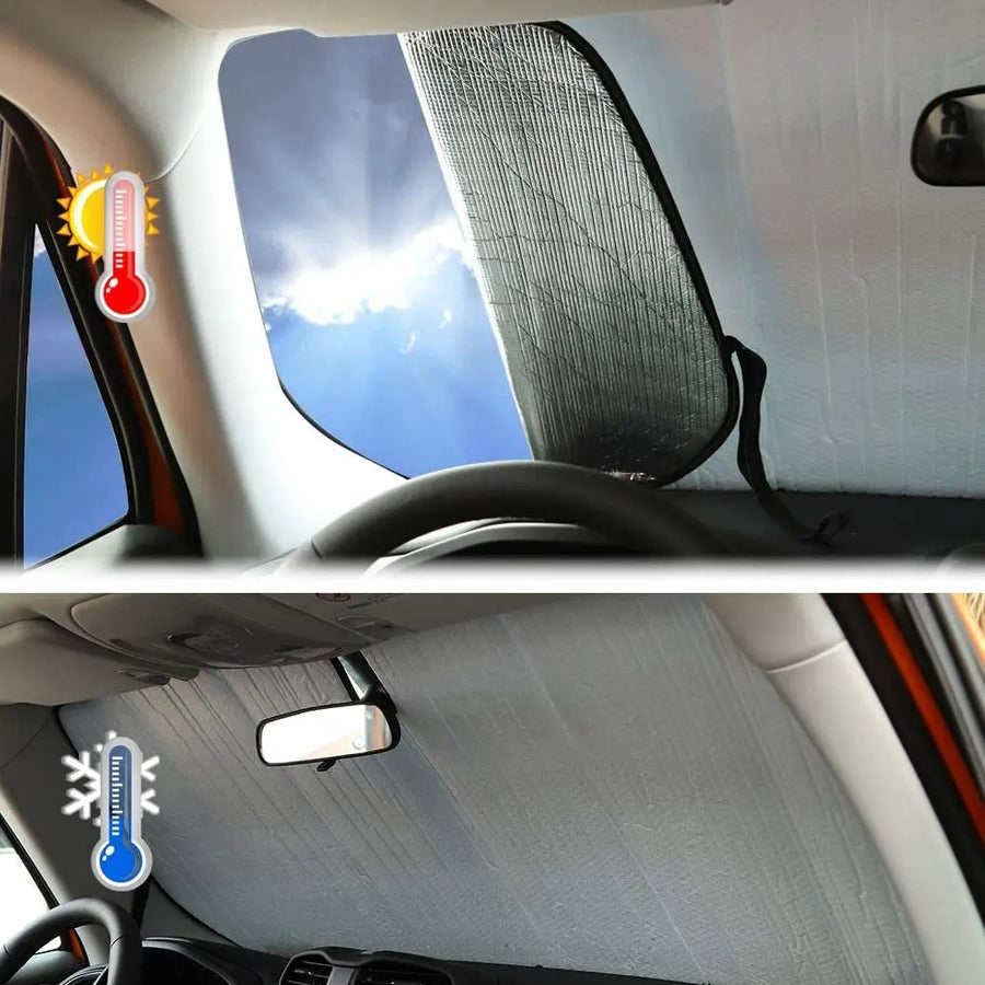Pare-Soleil Pare-Brise Pliage Facile Pour Jeep Renegade 2015-2022 - Protection UV Chaleur, Taille Parfaite 140 X 63.5 Cm