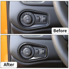 For 2015+ Jeep Renegade Headlight Switch Button Frame Trim RT-TCZ