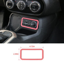 For 2015+ Jeep Renegade Interior Cigarette Lighter Switch Button Frame Trim RT-TCZ
