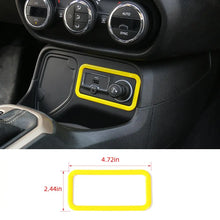 For 2015+ Jeep Renegade Interior Cigarette Lighter Switch Button Frame Trim RT-TCZ